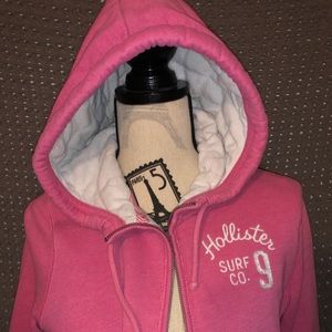 Hollister Pink Zip Up